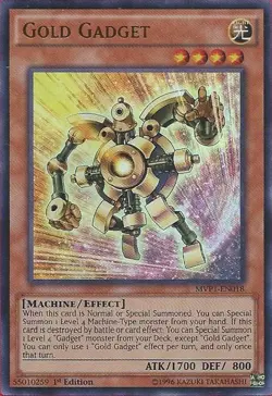 Yugioh! LP Gold Gadget - MVP1-EN018 - Ultra Rare - 1st Edition Lightly Played, E - Image 1