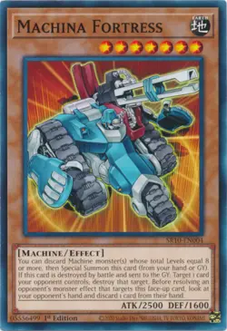 Yugioh! LP Machina Fortress - SR10-EN004 - Common - 1st Edition Lightly Played, - Image 1