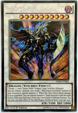HSRD-EN042 Hot Red Dragon Archfiend Bane - Secret Rare 1st Ed Lightly Played - Image 1