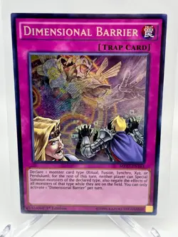 Yu-Gi-Oh! Dimensional Barrier MP17-EN163 1st Edition Secret Rare NM - Image 1