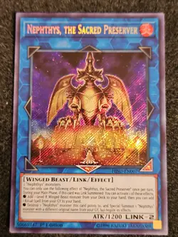 1x (LP) Nephthys, the Sacred Preserver - HISU-EN007 - Secret Rare - 1st Edition - Image 1