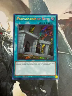 Yugioh Preparation of Rites Secret Rare RA02 - Image 1