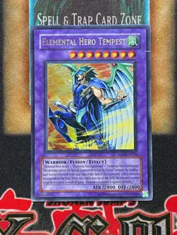 Yugioh Elemental Hero Tempest EEN-EN034 Ultra Rare MP - Image 1
