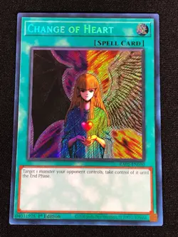 Yugioh Change of Heart RA01-EN050 1ST SECRET (NM) - Image 1