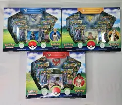 Pokemon TCG Go Special Collection Box Set of 3 Team Valor Mystic Instinct Sealed - Image 1
