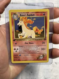 Pokemon 1st Edition Blaine’s Rapidash 33/132 Gym Challenge Near Mint NM Vintage - Image 1