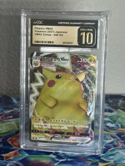 Pikachu VMAX RRR CGC Pristine 10 046/184 Pokemon Card - Image 1