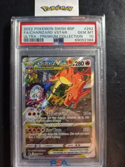 2022 Pokemon SwSh BSP UPC #262 Full Art Charizard VStar PSA GEM MT 10 - Image 1