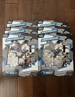 Pokemon TCG Scarlet & Violet Black Bolt Binder Collection Lot of 6 New IN HAND - Image 1
