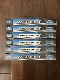 Pokemon TCG Scarlet & Violet Black Bolt Binder Collection Lot of 6 New IN HAND - Image 2