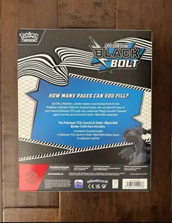 Pokemon TCG Scarlet & Violet Black Bolt Binder Collection Lot of 6 New IN HAND - Image 3