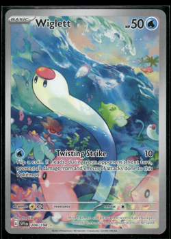 Pokemon Card 206/198 - S&V Base Set EN - Wiglett - Illustration Rare - Image 1