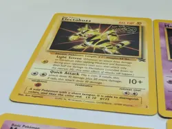 Pokemon TCG 4 Black Star Promos Mewtwo Pikachu Electabuzz Movie Vintage 1999 - Image 2