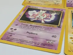 Pokemon TCG 4 Black Star Promos Mewtwo Pikachu Electabuzz Movie Vintage 1999 - Image 4