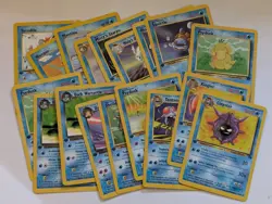 Pokemon TCG 18 First Edition Water Type Cards Mixed Lot Vintage 1999 & 2000 - Image 1