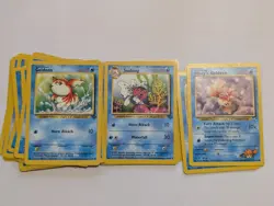 Pokemon TCG 25 mixed cards Goldeen & Seaking Vintage 1999 & 2000 - Image 1