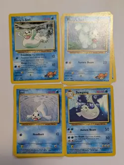 Pokemon TCG mixed lot 9 cards Seel & Dewgong vintage 1999 & 2000 - Image 1
