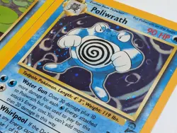 Pokemon TCG 19 cards Poliwag Poliwhirl Poliwrath Vintage 1999 to 2001 One Foil - Image 3