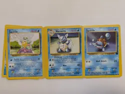 Pokemon TCG mixed lot of 9 cards Squirtle & Wartortle Vintage 1999 & 2000 - Image 1