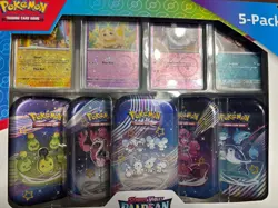 Pokemon Scarlet & Violet - Paldean Fates 5-pack Mini Tins / Costco Bundle - Image 2