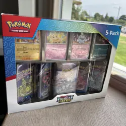 Pokemon Scarlet & Violet - Paldean Fates 5-pack Mini Tins / Costco Bundle - Image 1