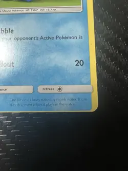 Marill Burning Shadows * MISCUT ERROR * NM Alignment Dots Pokemon Card 2017 Rare - Image 5