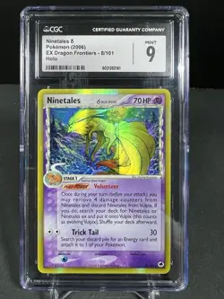 Pokemon EX Dragon Frontiers Ninetales Holo Rare Card 8/101 2006 CGC 9 - Image 1