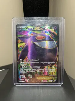 Gengar EX Full Art Holo Sleeved Card 114/119 XY-Phantom Forces Pokemon TCG LP - Image 1