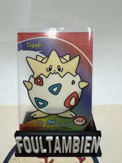 2000 Topps Pokemon Series 1 Blue Togepi Clear Card Pristine - Image 2