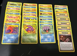 1999 Pokemon FOSSIL COMPLETE Pokemon Set 32-Card UNCOMMON/COMMON Non-Holo LP - Image 1