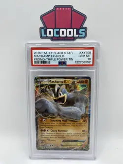 Pokemon Card PSA 10 Mint Machamp EX Black Star Promo 2016 Holo XY108 - Image 1