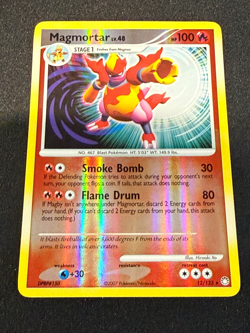 Magmortar Lv 48, 12/123 Holo Rare DP Mysterious Treasures Pokemon Card TCG MP - Image 1