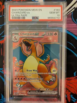 2023 Pokemon TCG Charizard EX Ultra Rare Holo Card PSA 10 183/165 - Image 1