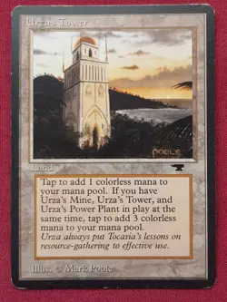 Magic The Gathering ANTIQUITIES URZA'S TOWER SHORE land card MTG - Image 1