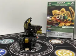 Bakugan Subterra Gran Panzer Gold & Card MG Japan import BakuTech Rare - Image 2