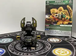 Bakugan Subterra Gran Panzer Gold & Card MG Japan import BakuTech Rare - Image 3