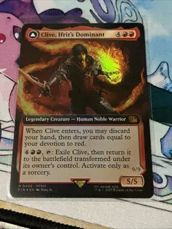 Final Fantasy Magic the Gathering Clive, Ifrit's Dominant M Borderless Card #458 - Image 1