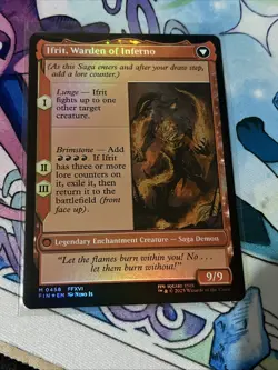 Final Fantasy Magic the Gathering Clive, Ifrit's Dominant M Borderless Card #458 - Image 2