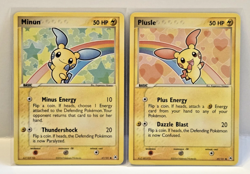 Plusle and Minun Hidden Legends 67/101 69/101 Pokemon TCG Card lot Non Holo NICE - Image 1