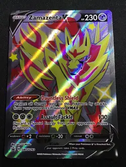 Pokemon Card Zamazenta SWSH293 Black Star Promo Crown Zenith Near Mint - Image 1