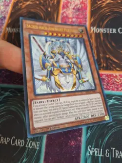 Yugioh Sacred Arch-Airknight Parshath SR05-EN001 Ultra Rare 1st Edition NM - Image 2