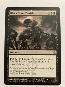 MTG - 1x Black Sun's Zenith - Mirrodin Besieged - LP Rare - Magic The Gathering - Image 1