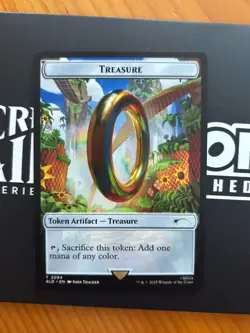 Treasure Token (Nonfoil) MTG SLD Sonic The Hedgehog Secret Lair NM - Image 1