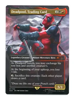 Magic The Gathering: Secret Lair Drop Non-Foil Deadpool, Trading Card #1753 - Image 1