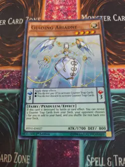 Yugioh Guiding Ariadne PEVO-EN027 Super Rare 1st Edition Near Mint - Image 1