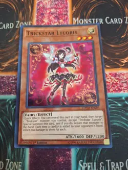Yugioh Trickstar Lycoris COTD-EN007 Super Rare 1st Edition Near Mint - Image 1