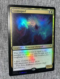 MTG Edge of Eternities FOIL R Cosmogoyf #0215 EOE - Image 1