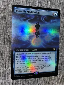 MTG Edge of Eternities FOIL EXTENDED ART R Moonlit Meditation #0327 EOE - Image 1