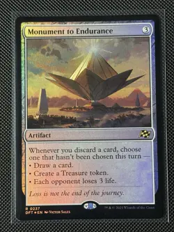 Monument to Endurance (Extended Art) Aetherdrift Foil - NM #394 MTG DFT - Image 1
