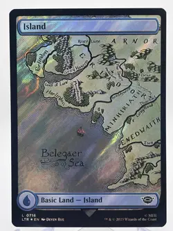 Island (0716) (Surge Foil) [The Lord of the Rings: Tales of Middle-Earth] MTG - Image 1